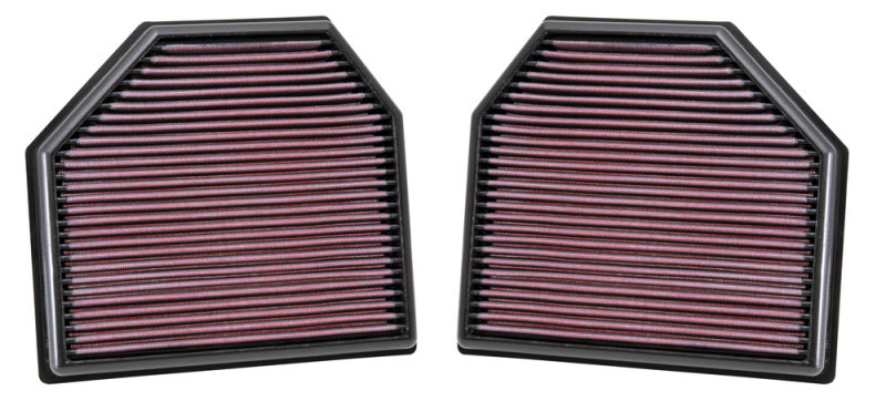 K&N Engineering 332488 | K&N Replacement Air Filter for 11-14 BMW M5/M6 4.4L V8 / 2015 M4/M3 3.0L I6 (2 per box); 2011-2014