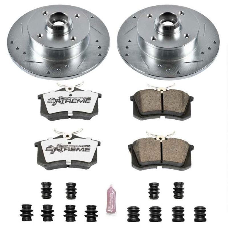 PowerStop k370-26 | Power Stop 90-92 Volkswagen Corrado Rear Z26 Street Warrior Brake Kit; 1990-1992