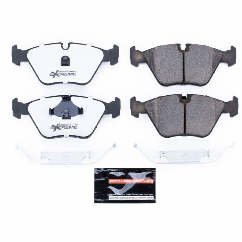 PowerStop z26-394 | Power Stop 89-91 Audi 200 Front Z26 Extreme Street Brake Pads w/Hardware; 1991-1991