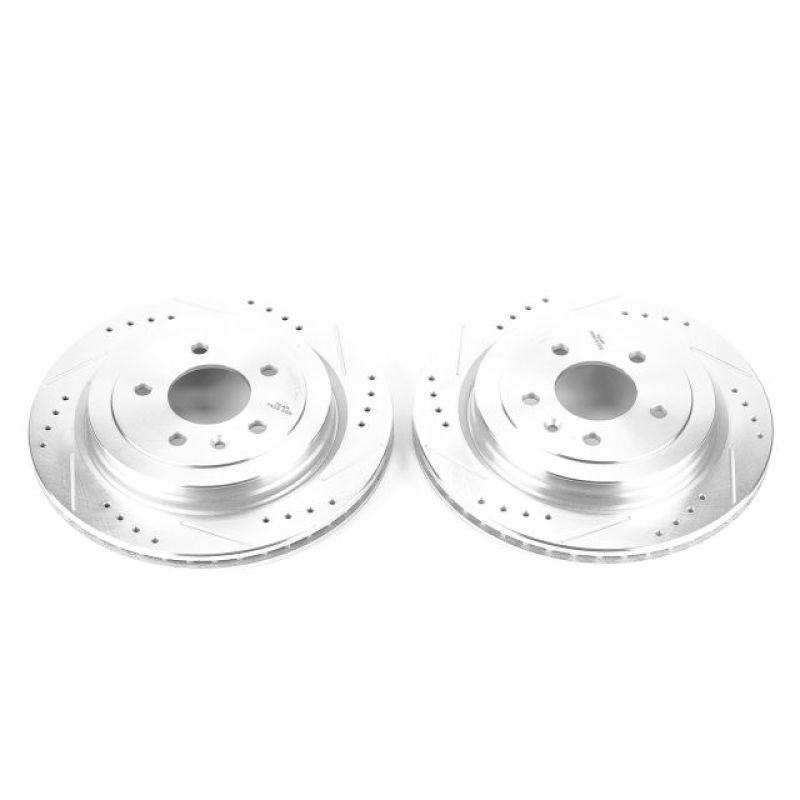 PowerStop ar82158xpr | Power Stop 13-18 Cadillac ATS Rear Evolution Drilled & Slotted Rotors - Pair; 2013-2018