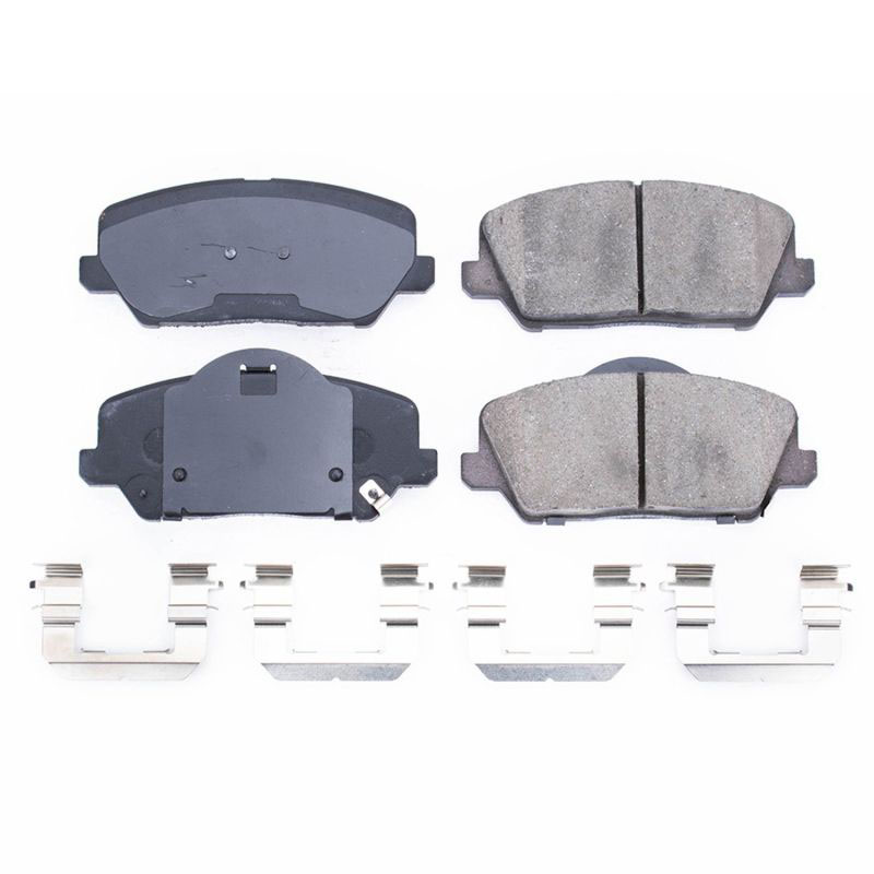 PowerStop 171735 | Power Stop 2014 Kia Forte Front Z17 Evolution Ceramic Brake Pads w/Hardware; 2014-2014