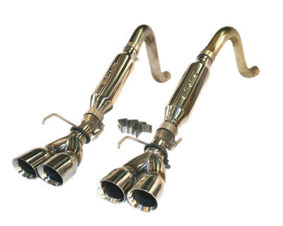 SLP 32000 | Loudmouth Exhaust Corvette C6 Axle-Back w/ Round Tips; 2009-2013