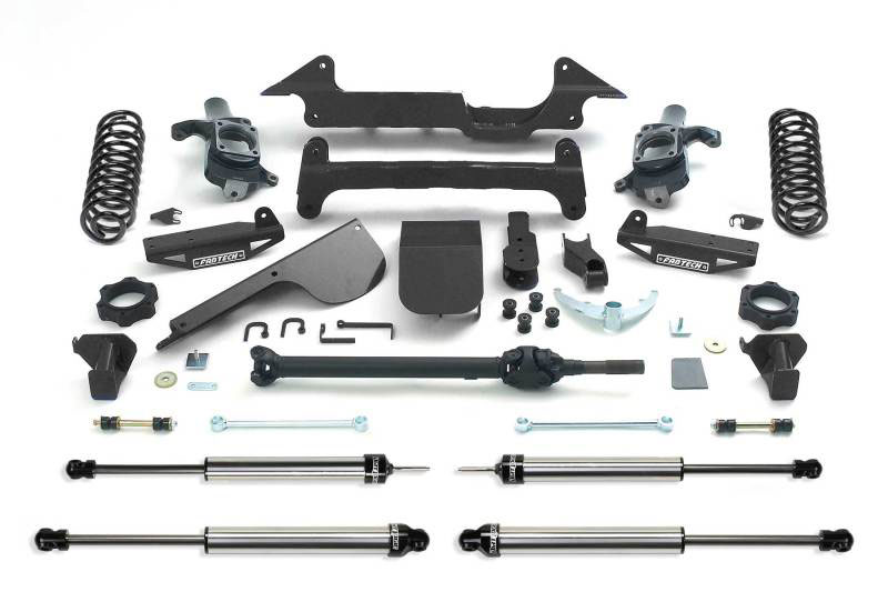 Fabtech k5000dl | 03-08 Hummer H2 4WD w/Rear Coil Springs 6in Perf. System w/DL Shocks; 2003-2008