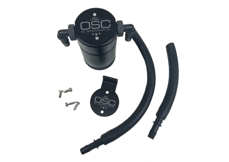 J&L 3027P-B | JLT 3.0 Oil Separator Ford F-150 Lightning/Harley Passenger Side Black Anodized Finish; 1999-2004