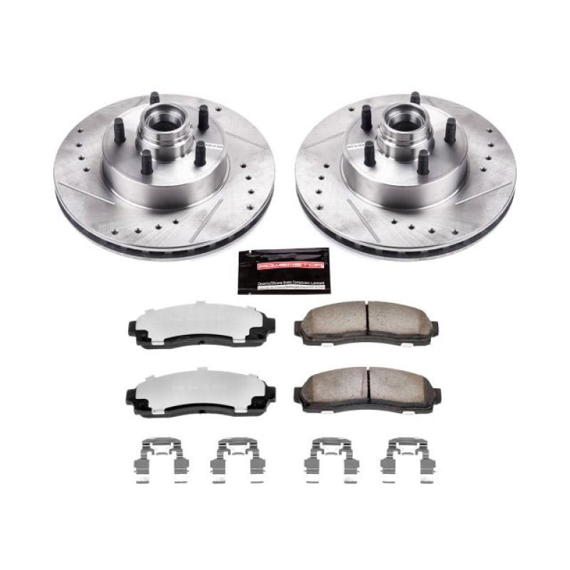 PowerStop k7004-36 | Power Stop 10-11 Ford Ranger Front Z36 Truck & Tow Brake Kit; 2010-2011