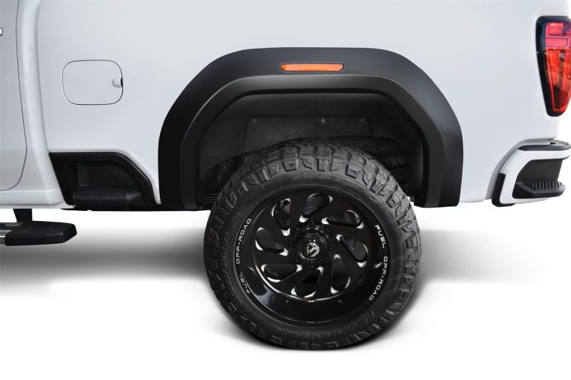 Bushwacker 4016002 | 20-21 GMC Sierra HD 2500/3500 Extend-A-Fender Style Flares 2pc Rear - Black; 2020-2021