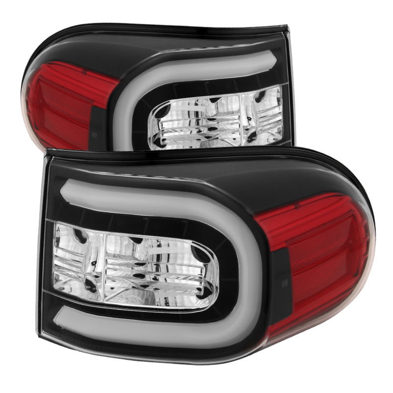 SPYDER 5079442 | Spyder Toyota FJ Cruiser Light Bar LED Tail Lights - Black - (ALT-YD-TFJ07-LBLED-BK); 2007-2013