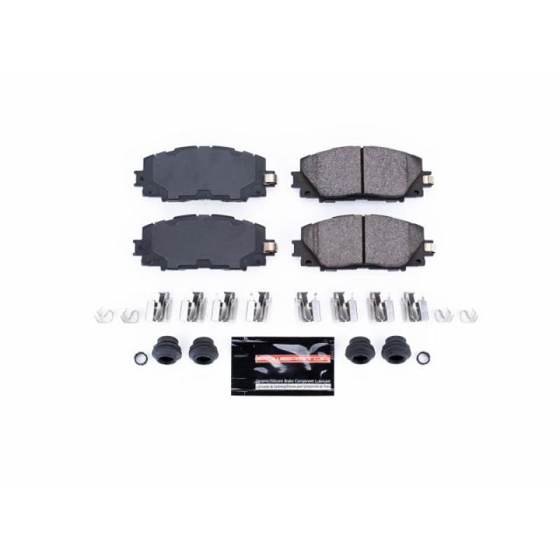 PowerStop z23-1184 | Power Stop 2013 Scion iQ Front Z23 Evolution Sport Brake Pads w/Hardware; 2013-2013