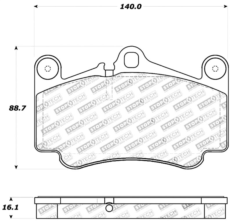 Stoptech 309.07850 | StopTech Sport Brake Pads GMC Yukon, Front; 2000-2006