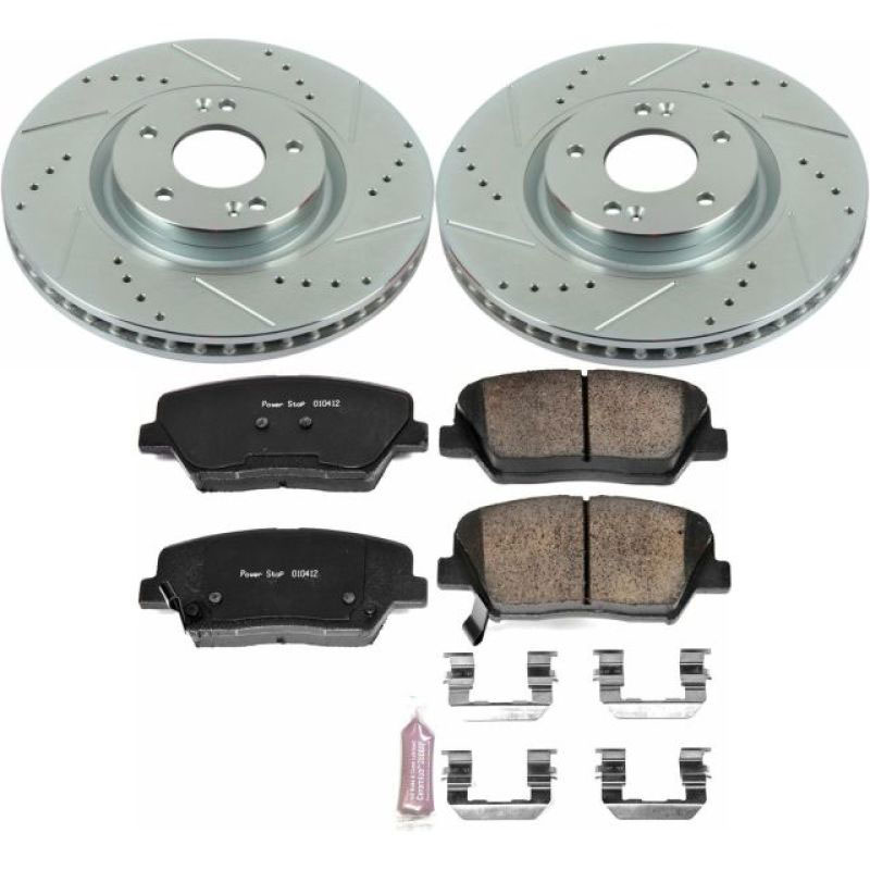 PowerStop k6764 | Power Stop 12-17 Hyundai Azera Front Z23 Evolution Sport Brake Kit; 2012-2017