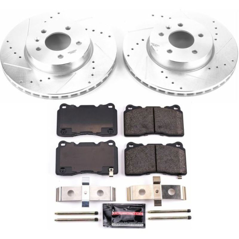 PowerStop k6389 | Power Stop 13-18 Cadillac ATS Front Z23 Evolution Sport Brake Kit; 2013-2018