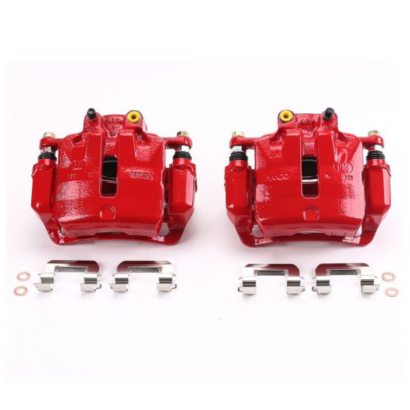 PowerStop s5270a | Power Stop 12-16 Buick LaCrosse Front Red Calipers w/Brackets - Pair; 2012-2016