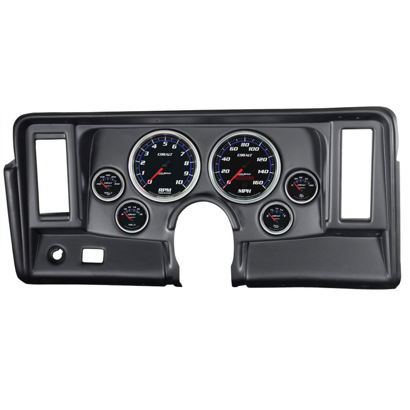 AutoMeter 7024-CB | Autometer Cobalt 69-76 Nova Dash Kit 6pc Tach / MPH / Fuel / Oil / WTMP / Volt; 1969-1976