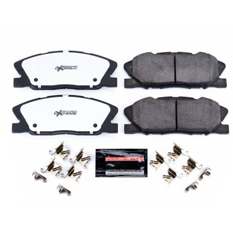 PowerStop z26-1767 | Power Stop 2018 Dodge Challenger Front Z26 Extreme Street Brake Pads w/Hardware; 2018-2024