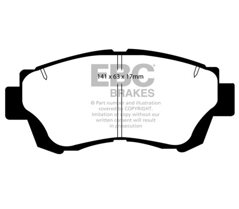 EBC dp2874 | 92-96 Lexus ES300 3.0 Greenstuff Front Brake Pads; 1992-1996