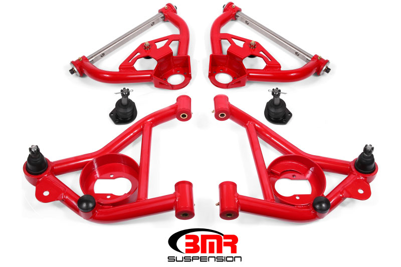 BMR Suspension aa030r | BMR 78-87 G-Body Upper And Lower A-Arm Kit - Red; 1978-1987