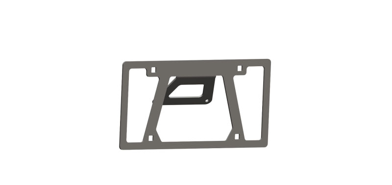 Road Armor lpb-id | Universal Front License Plate Mount- Tex Blk