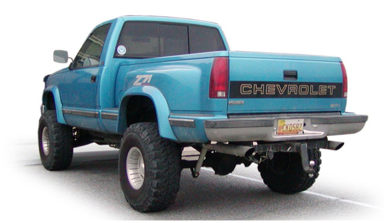 Bushwacker 40012-01 | 88-99 Chevy C1500 Stepside Extend-A-Fender Style Flares 2pc 78.0/96.0in Bed - Black; 1988-1999