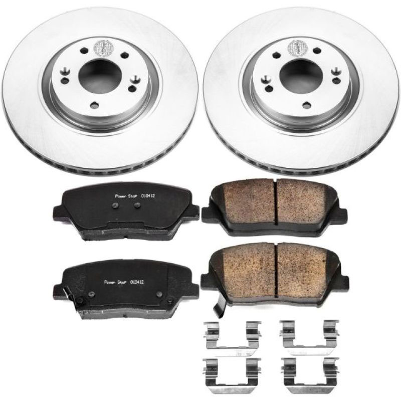 PowerStop crk6764 | Power Stop 12-17 Hyundai Azera Front Z17 Evolution Geomet Coated Brake Kit; 2012-2017