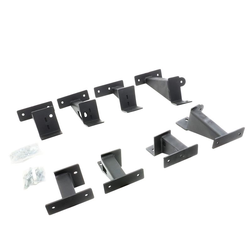 Go Rhino fsd4516tk | 2020+ Jeep Gladiator JT 4DR Crew Cab Dominator Xtreme Frame Slider Mounting Brackets Only; 2020-2024