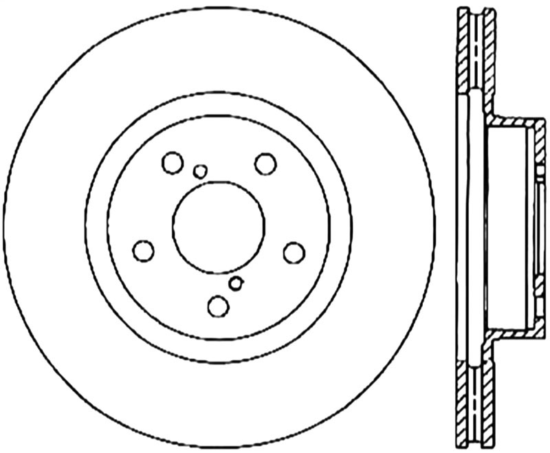 Stoptech 120.47024CRY | StopTech Subaru Outback Premium Cryostop Rotor, Front; 2010-2014