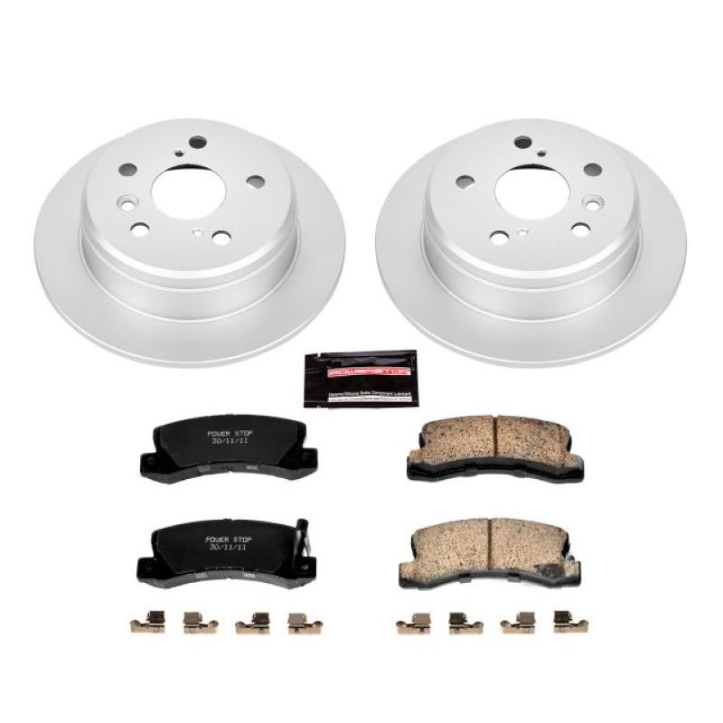 PowerStop crk2565 | Power Stop 97-99 Lexus ES300 Rear Z17 Evolution Geomet Coated Brake Kit; 1997-1999