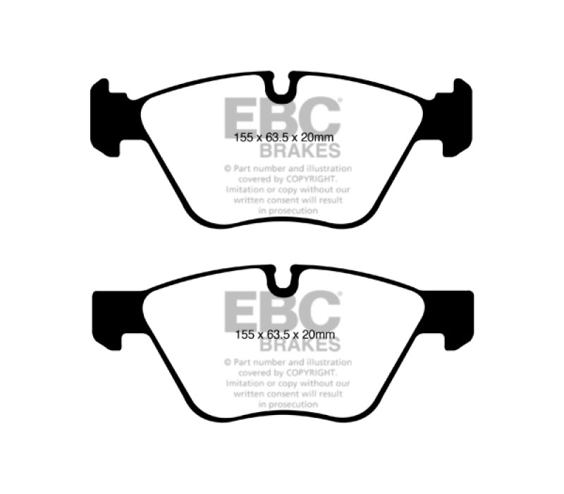 EBC dp31600c | 08-10 BMW 128 3.0 Redstuff Front Brake Pads