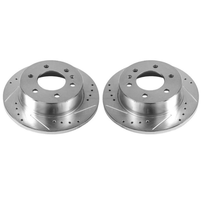 PowerStop ebr1038xpr | Power Stop 07-09 Dodge Sprinter 2500 Rear Evolution Drilled & Slotted Rotors - Pair; 2007-2009