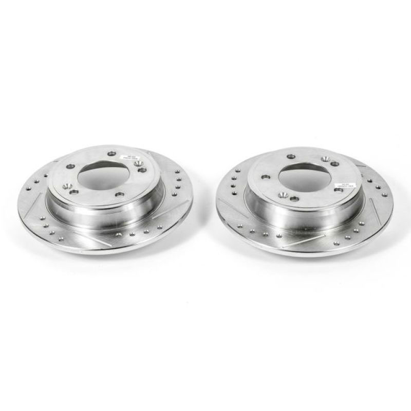 PowerStop jbr1563xpr | Power Stop 11-19 Hyundai Elantra Rear Evolution Drilled & Slotted Rotors - Pair; 2011-2019