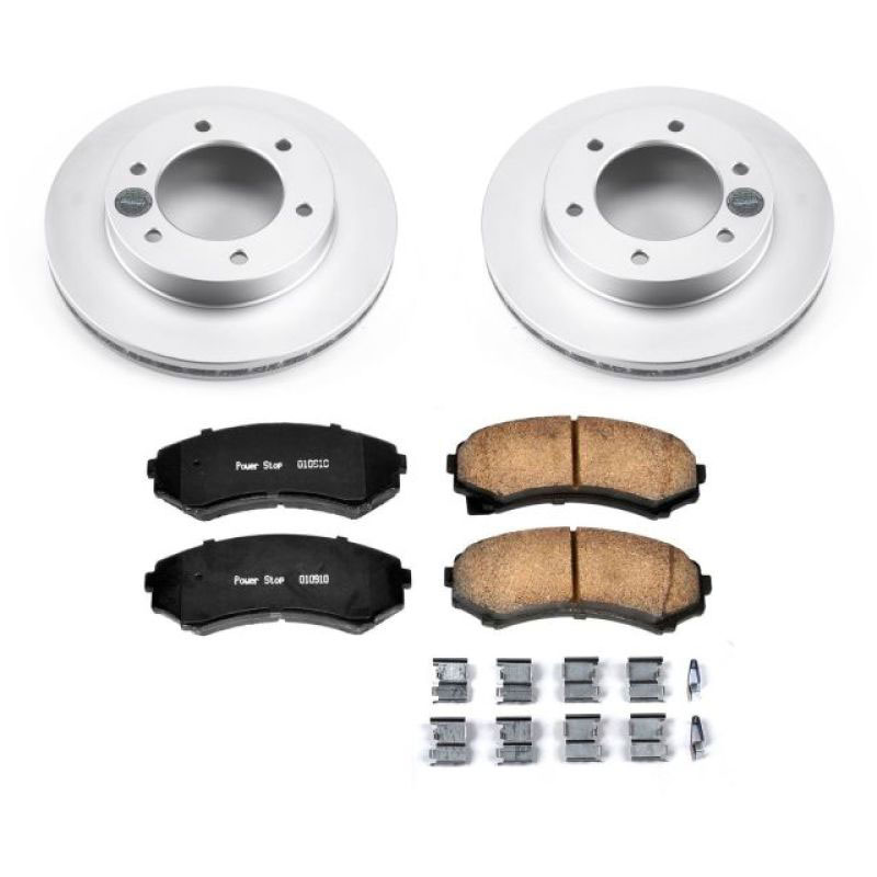 PowerStop crk5259 | Power Stop 2002 Honda Passport Front Z17 Evolution Geomet Coated Brake Kit; 2002-2002