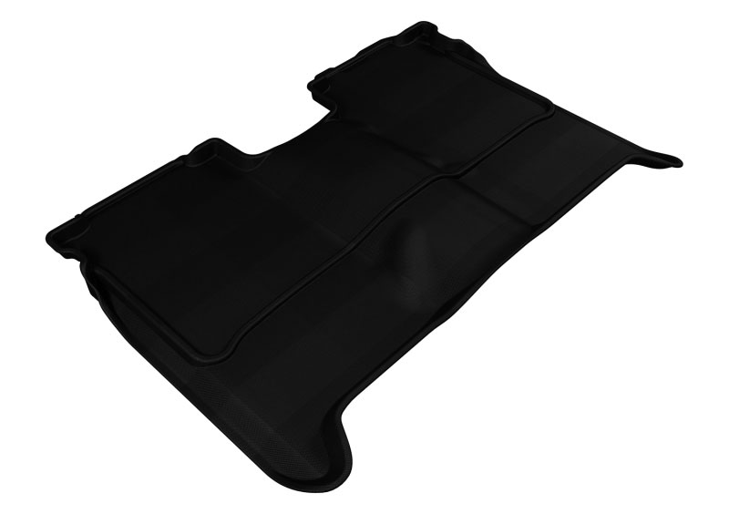 3D Maxpider l1ns06321509 | 3D MAXpider 2004-2015 Nissan Titan Crew Cab Kagu 2nd Row Floormats - Black; 2004-2015