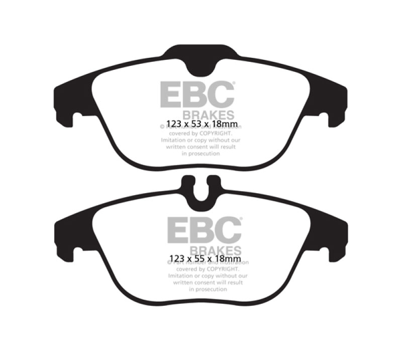 EBC dp32012c | 13-16 Mercedes-Benz GLK250 2.1 Twin TD Redstuff Rear Brake Pads; 2013-2016