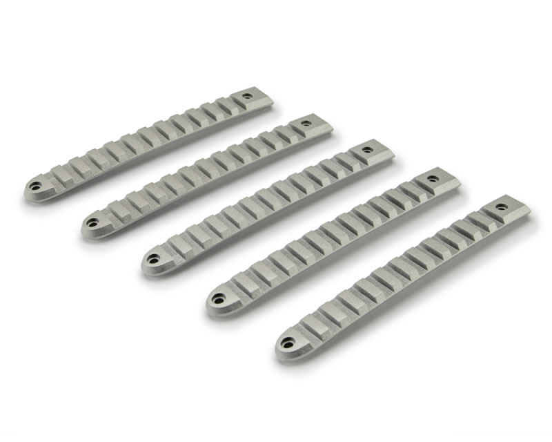 DV8 Offroad d-jp-190028-al-5 | 2007-2018 Jeep JK Silver Rail Style Door Handle Inserts - Set Of 5; 2007-2018