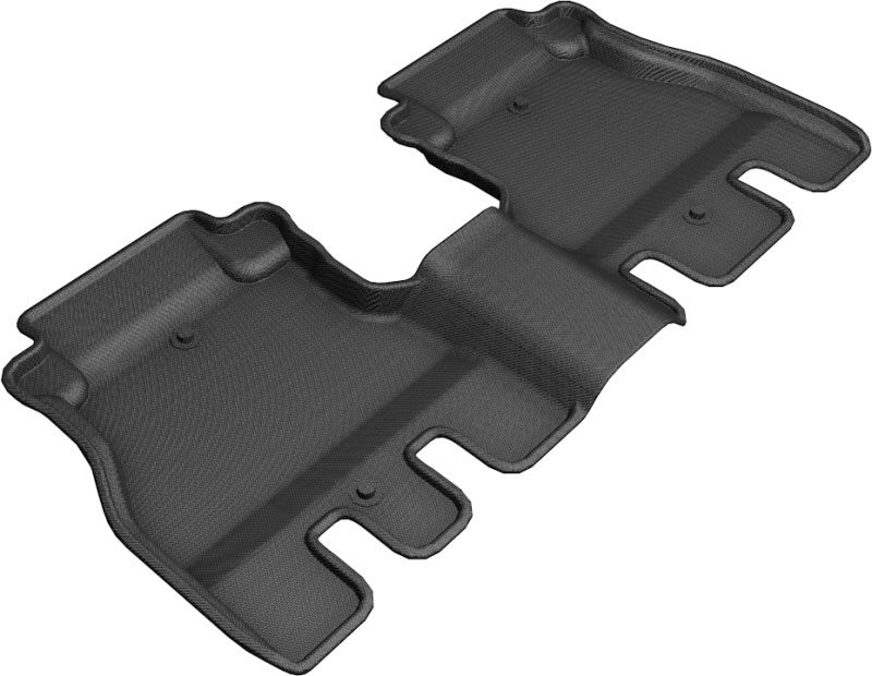 3D Maxpider l1jp01921509 | 3D MAXpider 2018-2020 Jeep Wrangler JL Unlimited Kagu 2nd Row Floormats - Black; 2018-2024