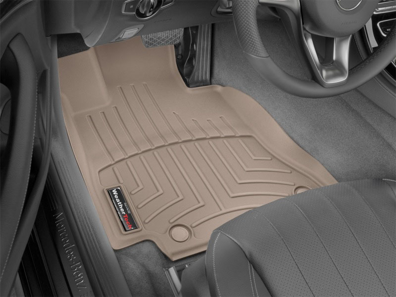 WeatherTech 459374 | 2020+ Audi A5/S5 Rear (2nd Row) FloorLiners - Tan (COUPE ONLY); 2020-2023