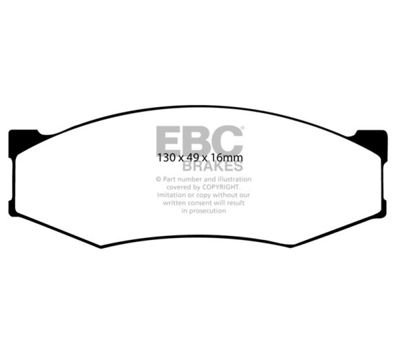 EBC dp6538 | 89-97 Nissan Pick-up 4 Cyl Greenstuff Front Brake Pads; 1989-1997