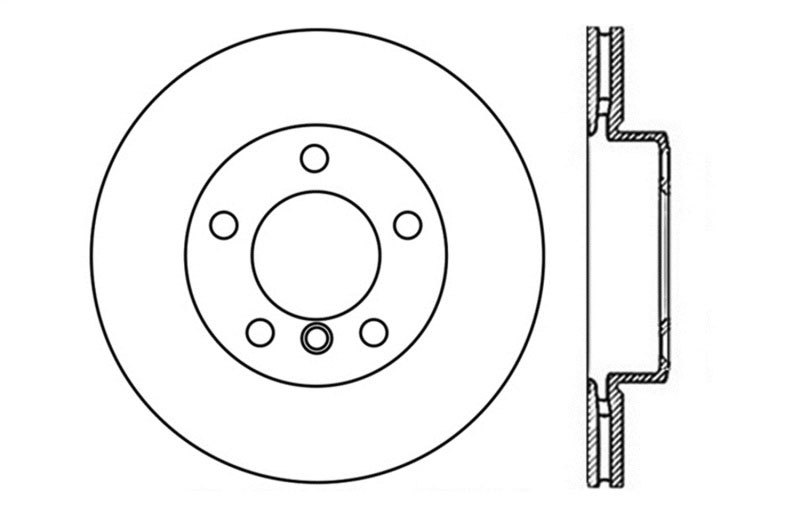 Stoptech 128.34108L | StopTech BMW X1 Sport Cryo Cross Drilled Rotor, Front Left; 2010-2015