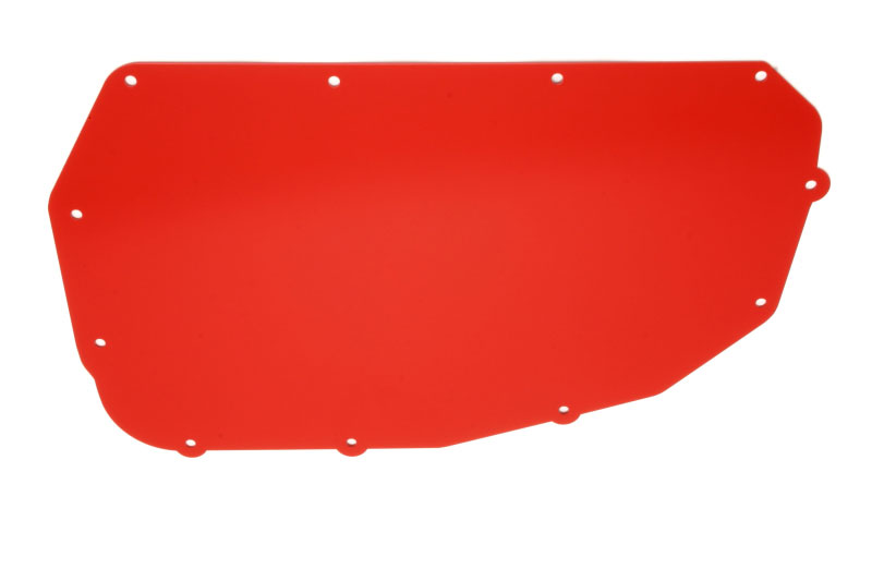 BMR Suspension fp001r | BMR 78-87 G-Body A/C Delete Panel (Aluminum) - Red; 1978-1987