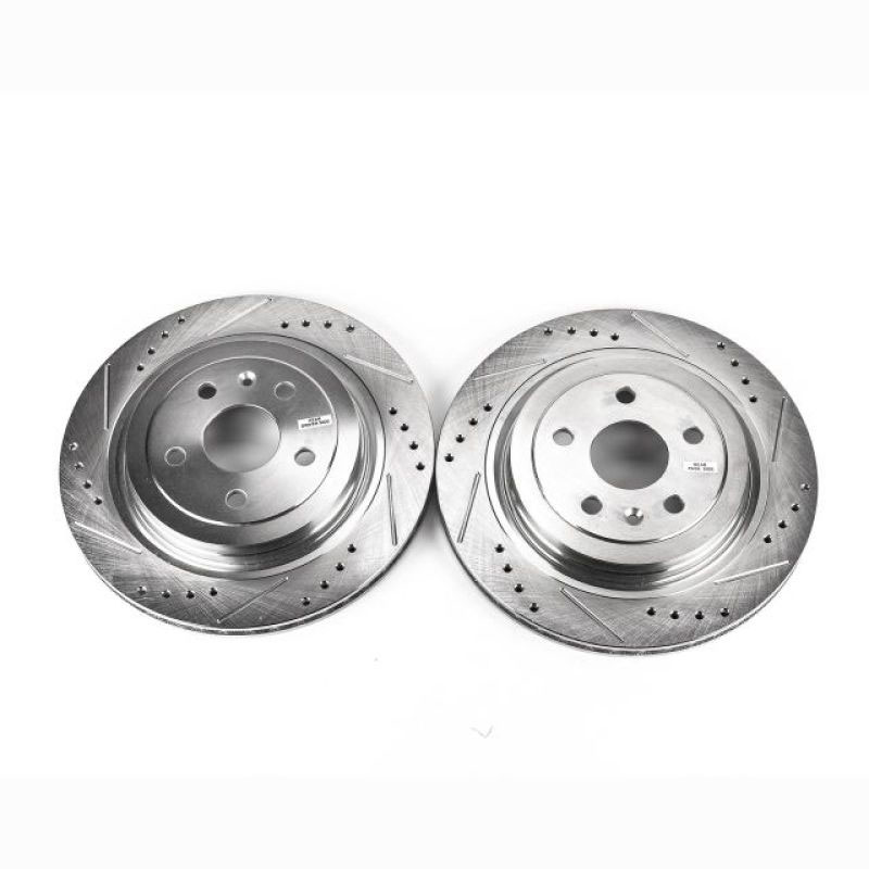 PowerStop ar82156xpr | Power Stop 08-14 Cadillac CTS Rear Evolution Drilled & Slotted Rotors - Pair; 2008-2014