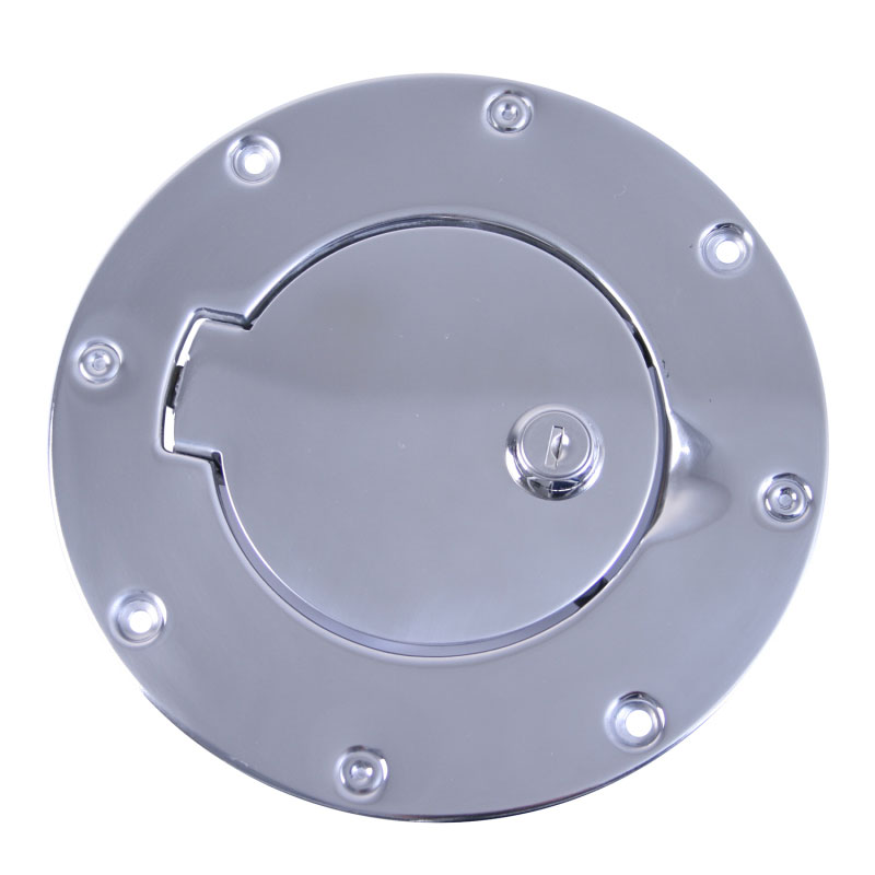 Rugged Ridge 11134.04 | 97-06 Jeep Wrangler TJ Stainless Steel Locking Gas Cap Door; 1997-2006