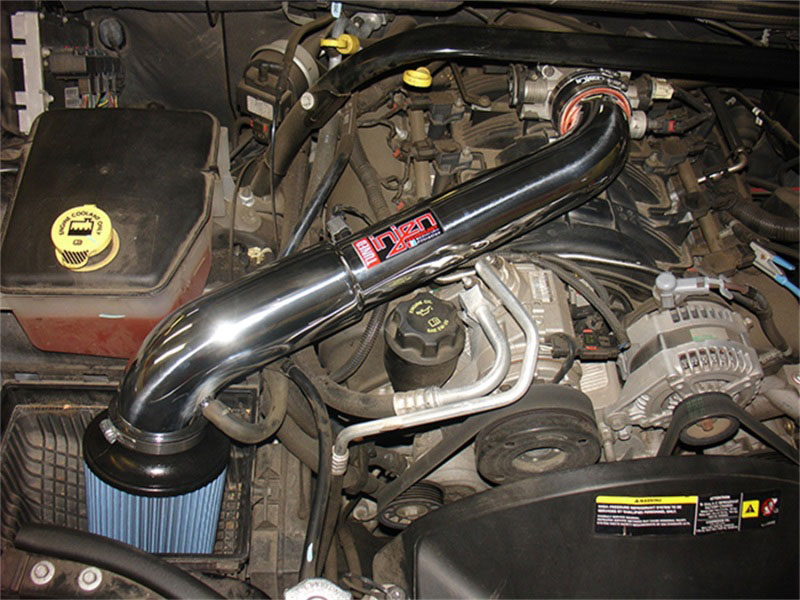 Injen PF5012P | Power-Flow Air Intake Jeep Grand Cherokee WK 4.7L V8 Tuned Air Intake with MR Technology, Super Nano-Web Dry Filter, Polished; 2005-2007