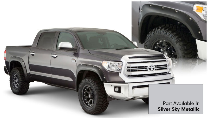 Bushwacker 30918-53 | 16-18 Toyota Tundra Fleetside Pocket Style Flares 4pc 66.7/78.7/97.6in Bed - Silver Sky; 2016-2018