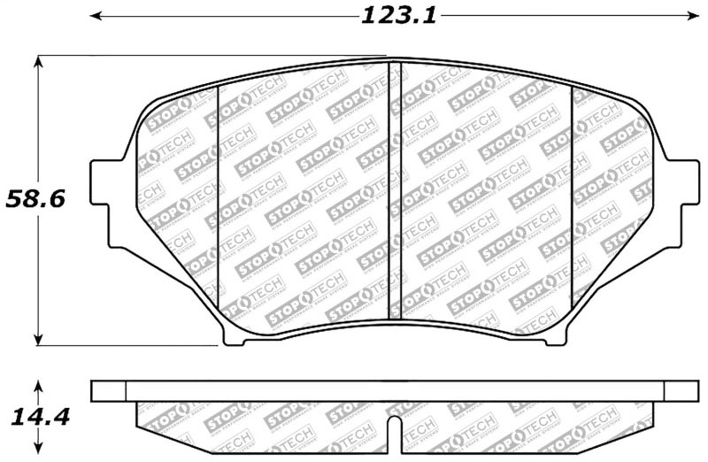 Stoptech 305.11790 | StopTech Street Select Brake Pads Mazda MX-5, Front; 2006-2015