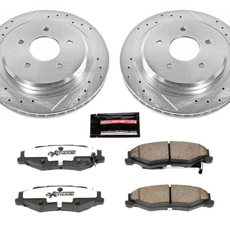 PowerStop k1563-26 | Power Stop 04-09 Cadillac XLR Rear Z26 Street Warrior Brake Kit; 2004-2009