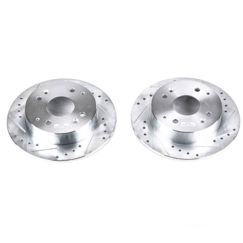 PowerStop jbr799xpr | Power Stop 98-99 Acura CL Rear Evolution Drilled & Slotted Rotors - Pair; 1998-1999