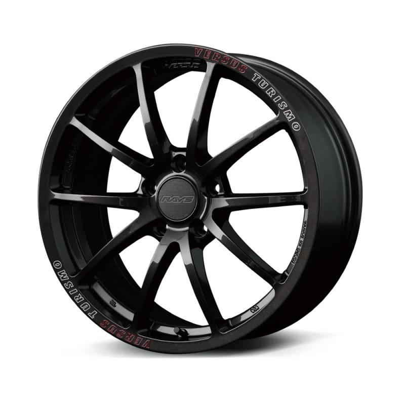 Versus wt1x22wa8j | VT125S 18X9.5 +22 5-120 Super Dark Gunmetal/MC/RAP (Red Clear)