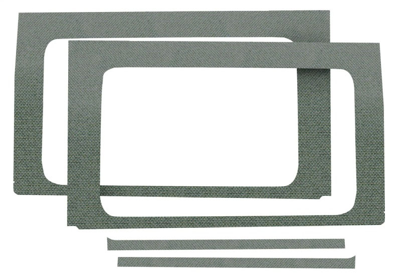 DEI 50174 | 18-23 Jeep Wrangler JL 4-Door Boom Mat Rear Side Window Trim - 4 Piece - Gray; 2018-2023