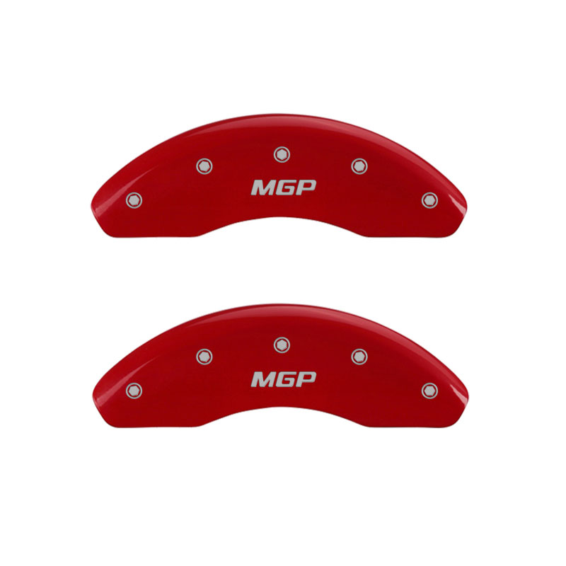 MGP 21190FMGPRD | MGP 2 Caliper Covers Engraved Front MGP Red Finish Silver Characters 2018 Kia Rio; 2018-2018