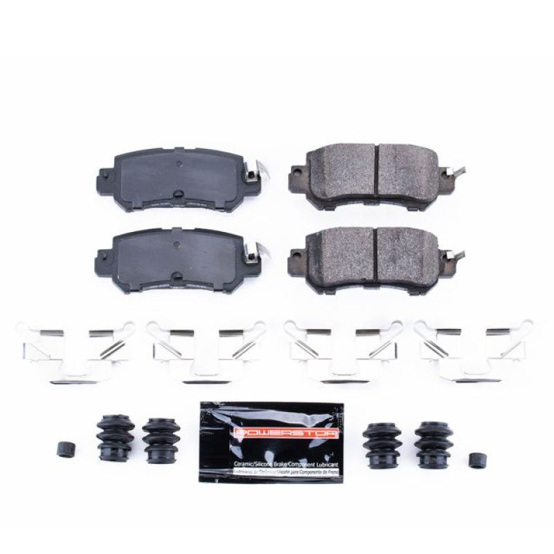 PowerStop z23-1624 | Power Stop 16-18 Mazda CX-3 Rear Z23 Evolution Sport Brake Pads w/Hardware; 2016-2018