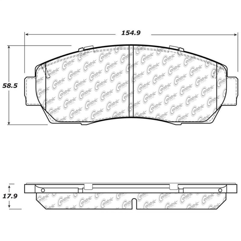 Stoptech 308.15210 | StopTech Street Brake Pads Honda Odyssey, Front; 2011-2017